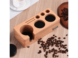 Estación Amasadora De Espresso De 54 Mm Con Soporte Ajustable Y 5 Ranuras Para Accesorios De Café.