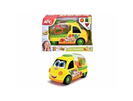 Vehículo SMOBY ABC Sam Smoothie Furgoneta Amarillo 30 cm