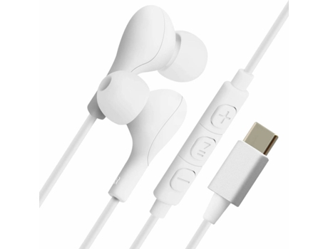 Auriculares con Cable 4SMARTS HF-4SMA-USBC (In Ear - Micrófono - Blanco)