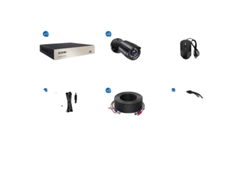 Sistema de CCTV, compresión H265, DVR Lite HD de 5 MP, ninguno, DVR de 8 canales x 8 cámaras OEM