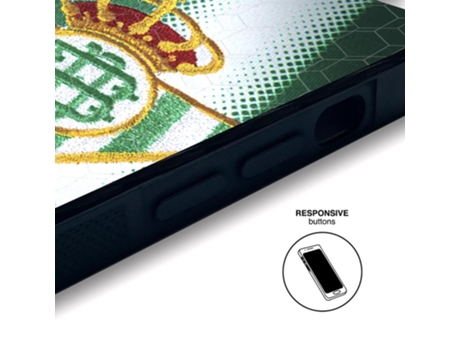 Funda Móvil Global Oficial Real Betis Fc para Xiaomi Redmi 9A Global PHONECASES3D Piel Sintética Negro