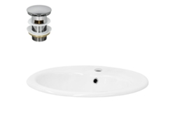 Lavabo ML-DESIGN Incl. Desagüe Sin Rebosadero 57x48,5x19,5 cm cm Cerámica Blanca
