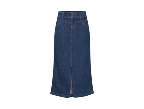 Falda de Mujer PULZ JEANS Vaquera Malle Mezclilla Azul (36)