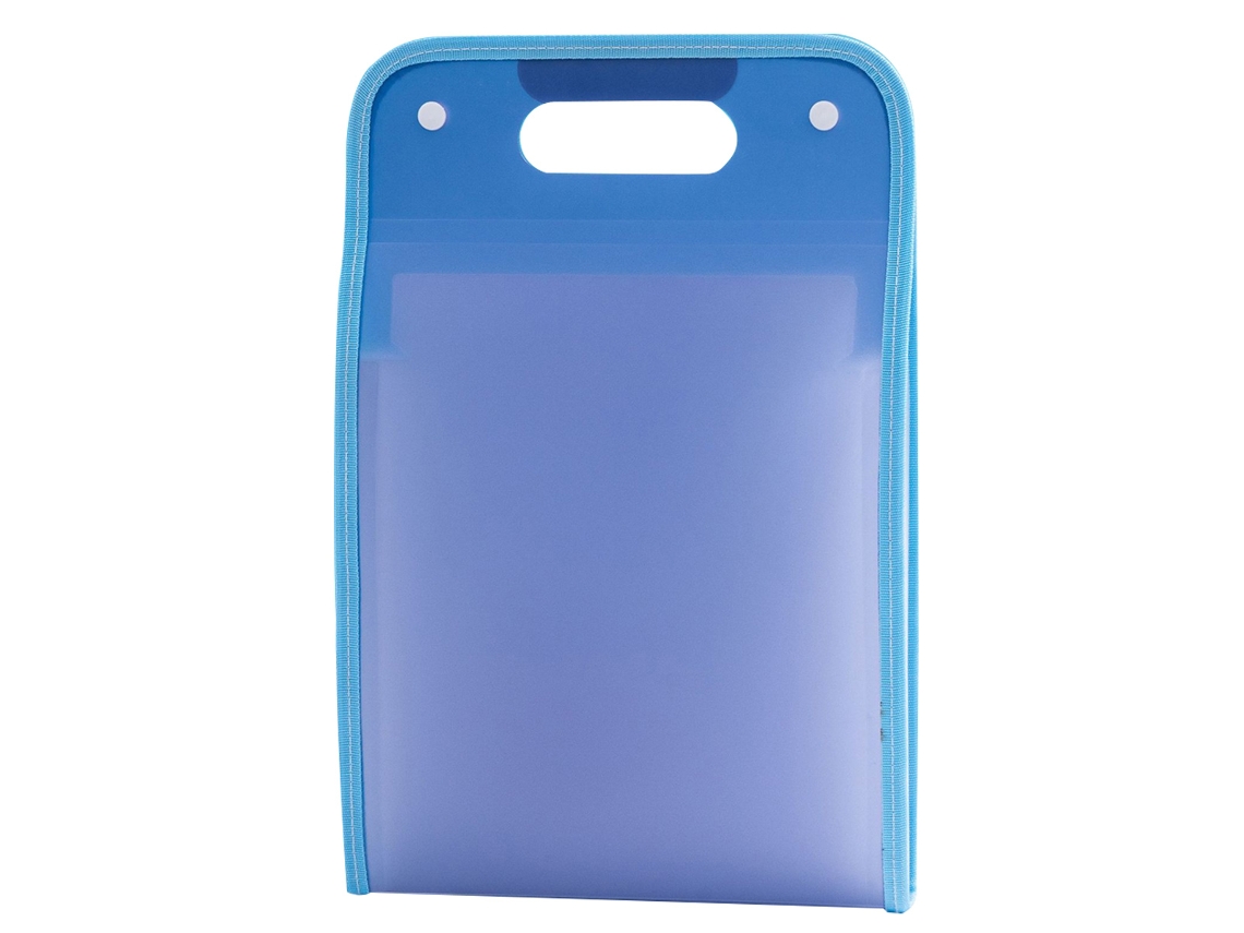 Carpeta de archivos vertical portátil con botón de 13 capas