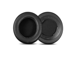 Un par de almohadillas giratorias de repuesto con sistema de fijación a presión para Razer Kraken Pro V2 de cuero proteínico.