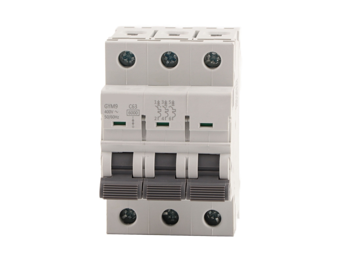 Disjuntor 3p 230/400VAC 50/60Hz IP20 protector contra vazamento elétrico 1 63A S/MARCA