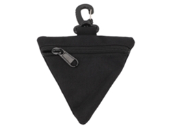 Monedero Triangular Ligero Y Portátil De Nailon Resistente Y Duradero Para Uso En Exteriores - Negro