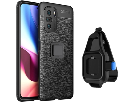 Funda Xiaomi Poco F3 Rugged Leather con Soporte de Cintura Negro