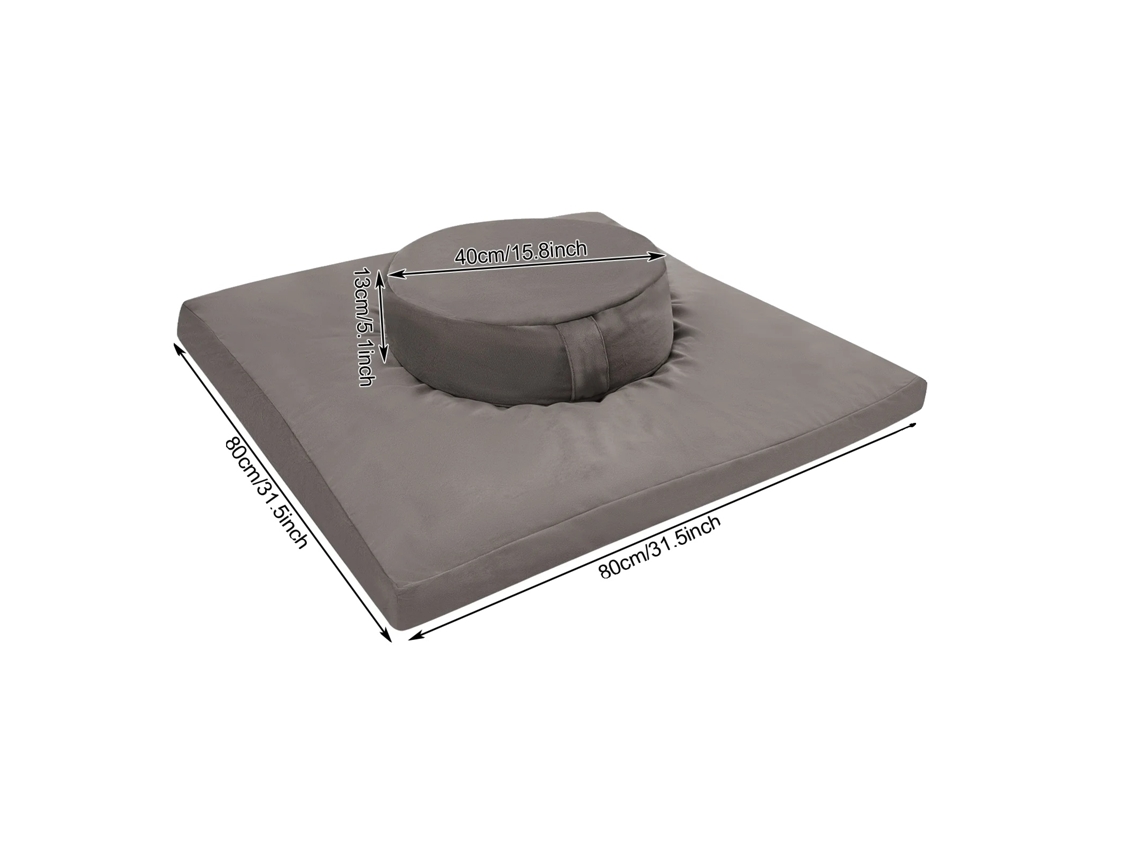 Cojines de meditación, diseño ergonómico, materiales duraderos, gris OEM