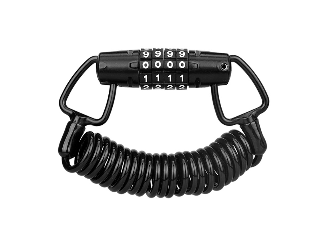 Candado De 4 Dígitos Para Cascos De Motocicleta Black