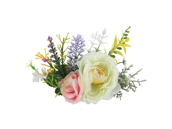 Elegante ramo de flores artificiales para decoración del hogar, fiesta de boda