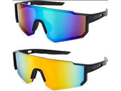 Gafas De Sol Deportivas, 2 Unidades, Polarizadas, Para Ciclismo (mujer Y Hombre), Protección Uv 400
