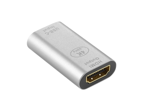Adaptador Usb-C Hembra Hdmi Diseño AVIZAR Plateado