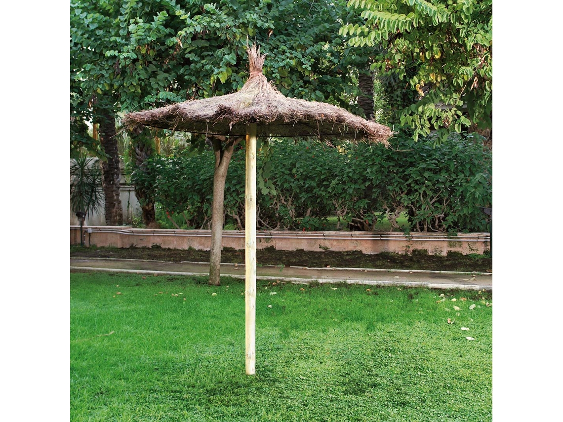Poste De Madera Redondo Sunprotect Post 9,5x250 Cm Nortene