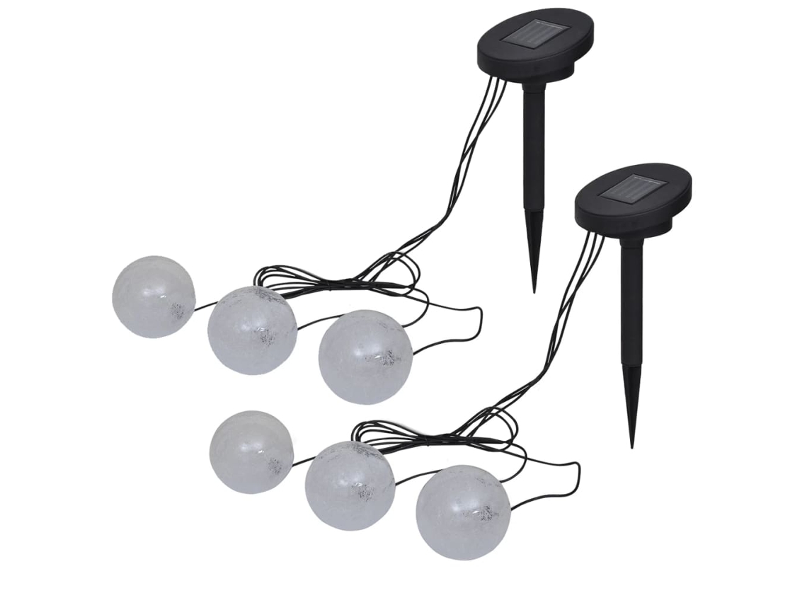 Lámpara Luminarias Flotantes 6 Unidades LED para Laguna y Piscina