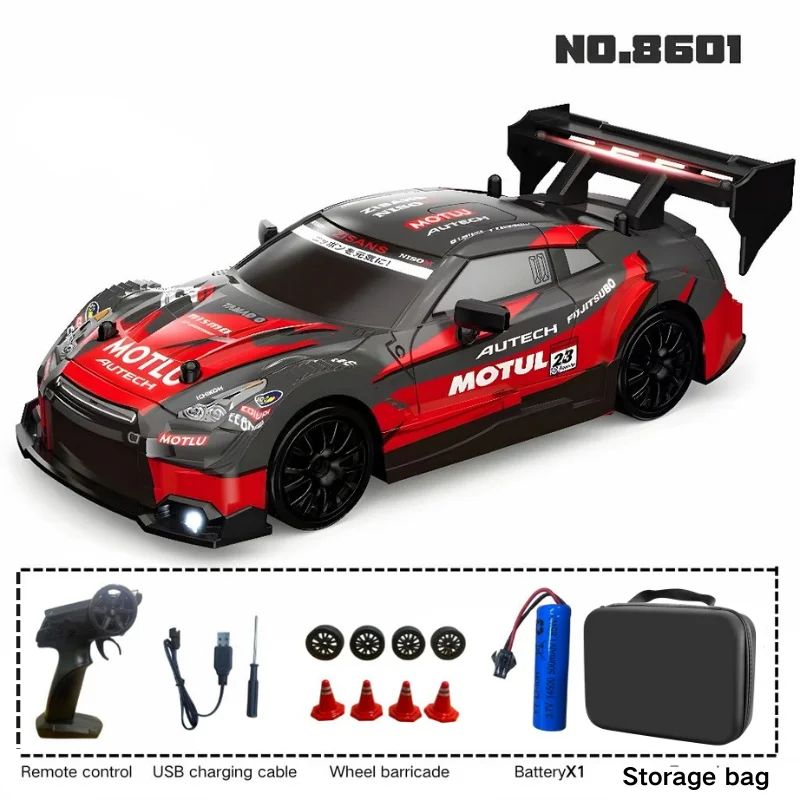 (8601s B) Coche De Derrape A Control Remoto Mustang 4wd, Escala 1:24