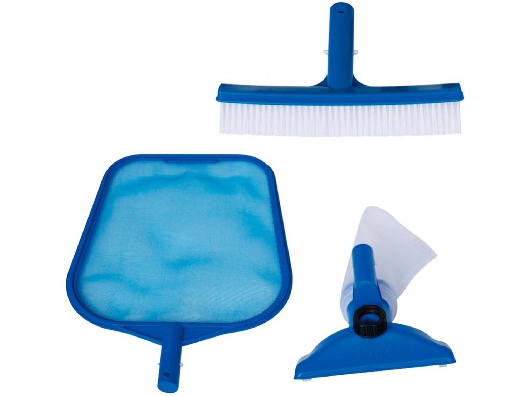 Kit Limpieza Básico INTEX Recogedor de Hojas, Cepillo y Cabeza