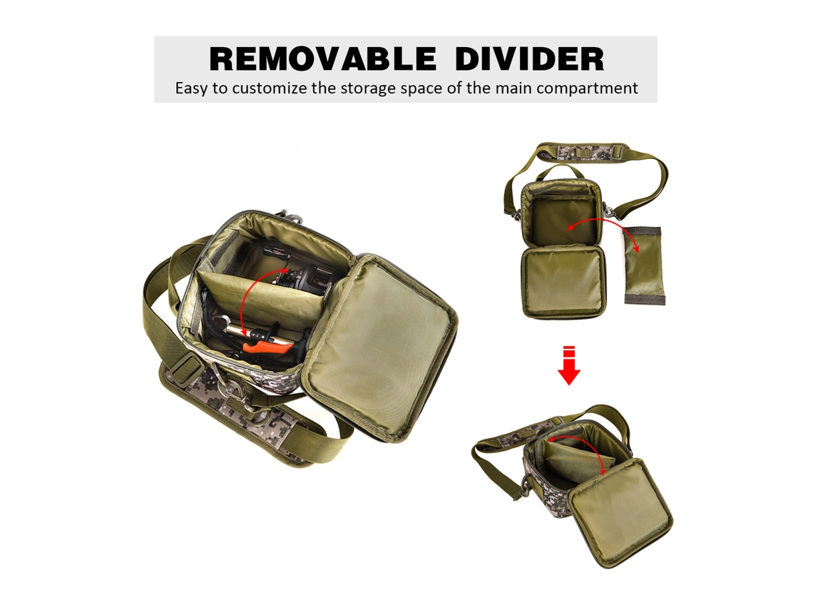 Bolsa Impermeable Para Aparejos De Pesca Con Armazón, Almohada Y Bandolera Para Almacenamiento Al Aire Libre.