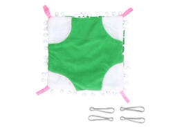 Red Caliente Para Animales Pequeños, Loro, Hámster, Petauro Del Azúcar, Nido Colgante, Cama En Jaula Verde