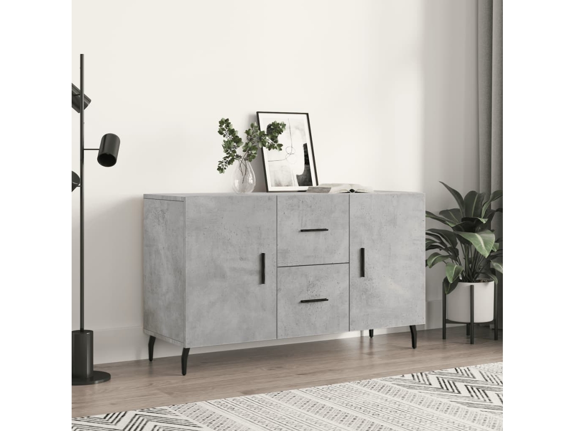 Lovely Home Aparador 100X36X60 Cm Derivados de Madera Gris Cemento