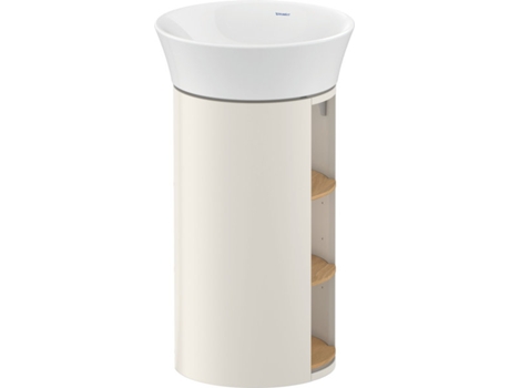 DURAVIT White Tulip, mueble de lavabo de pie, ancho 350 x fondo 410mm, con compartimento abierto, con tecnología tip-on, WT42390