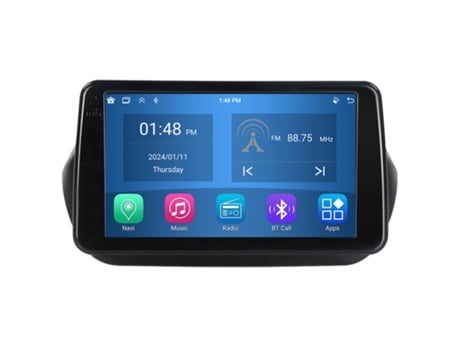 Autoradio 4GB RAM64GB ROM ROVERONE para Fiat Fiorino Qubo para Citroen Nemo para Peugeot Bipper 2008 - 2017 CarPlay Android Coche Radio Bluetooth N...