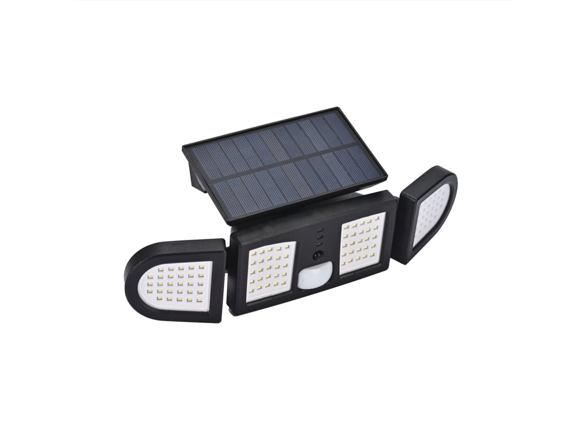 Foco Proyector Led Solar 5w Ip65 Con Sensor De Movimiento Pir Y Crepuscular Cave 6000k - 6500k Sim Preto Branco Frio