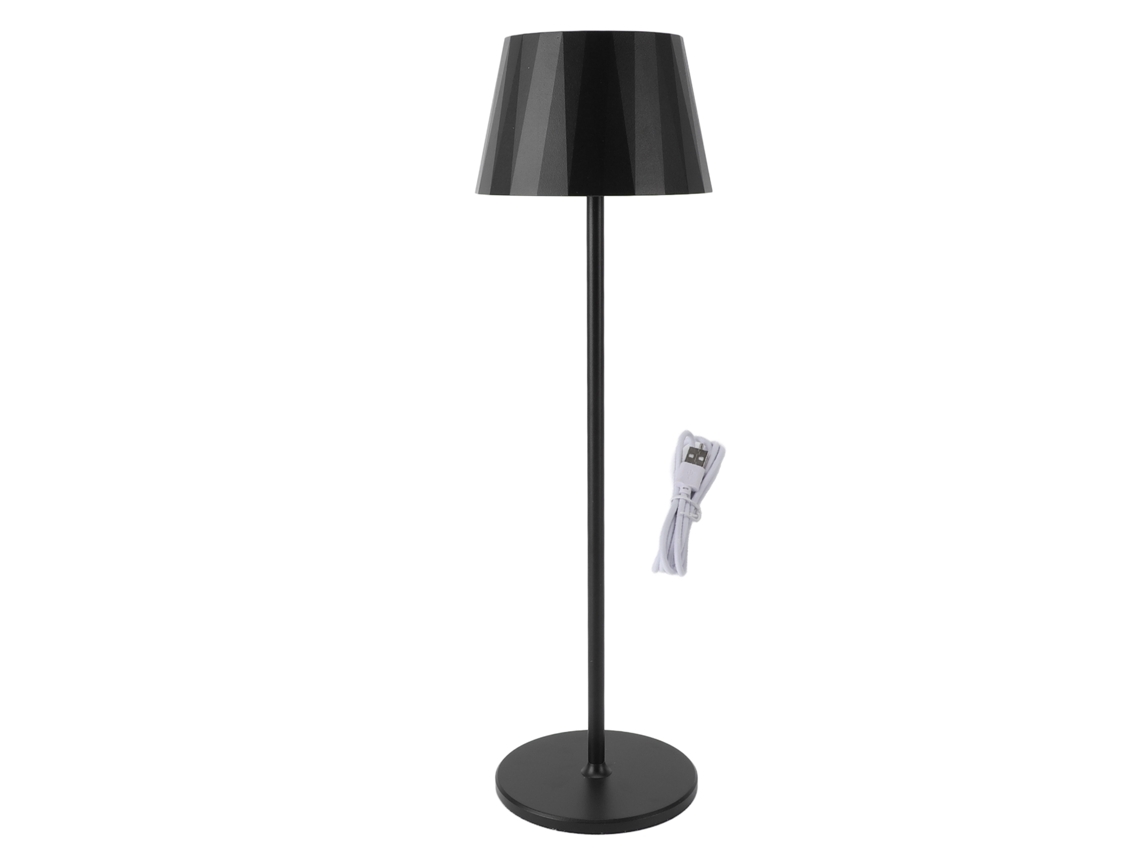 2026-lámpara De Mesa Led 3000k Luz Cálida 5200mah Recargable Sin Cable Regulable Por Toque Para Comedor Dormitorio Bar Negro