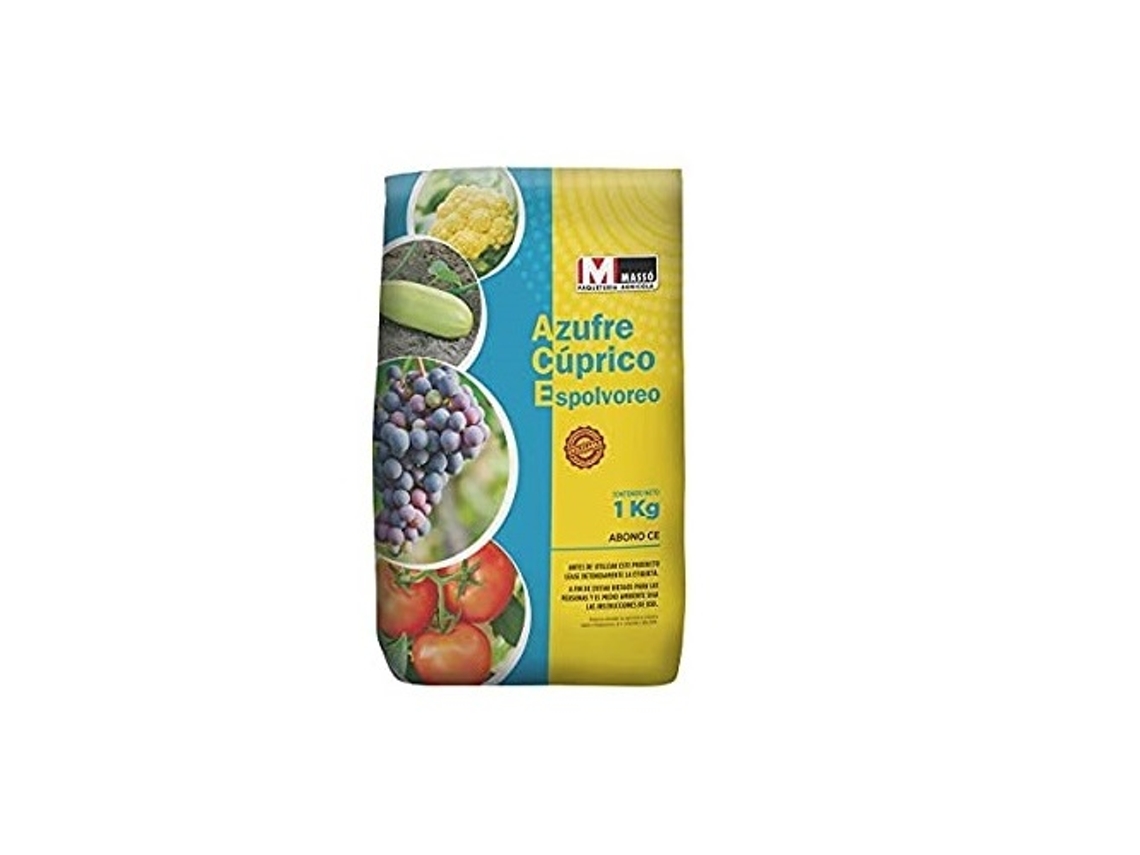 MASSÓ Enxofre Cúprico Polvilhar Saco Fertilizante Ce 1 kg