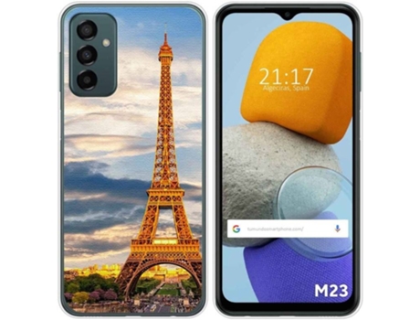 Carcasa para Samsung Galaxy M23 5G TUMUNDOSMARTPHONE Dibujos Paris Multicolor