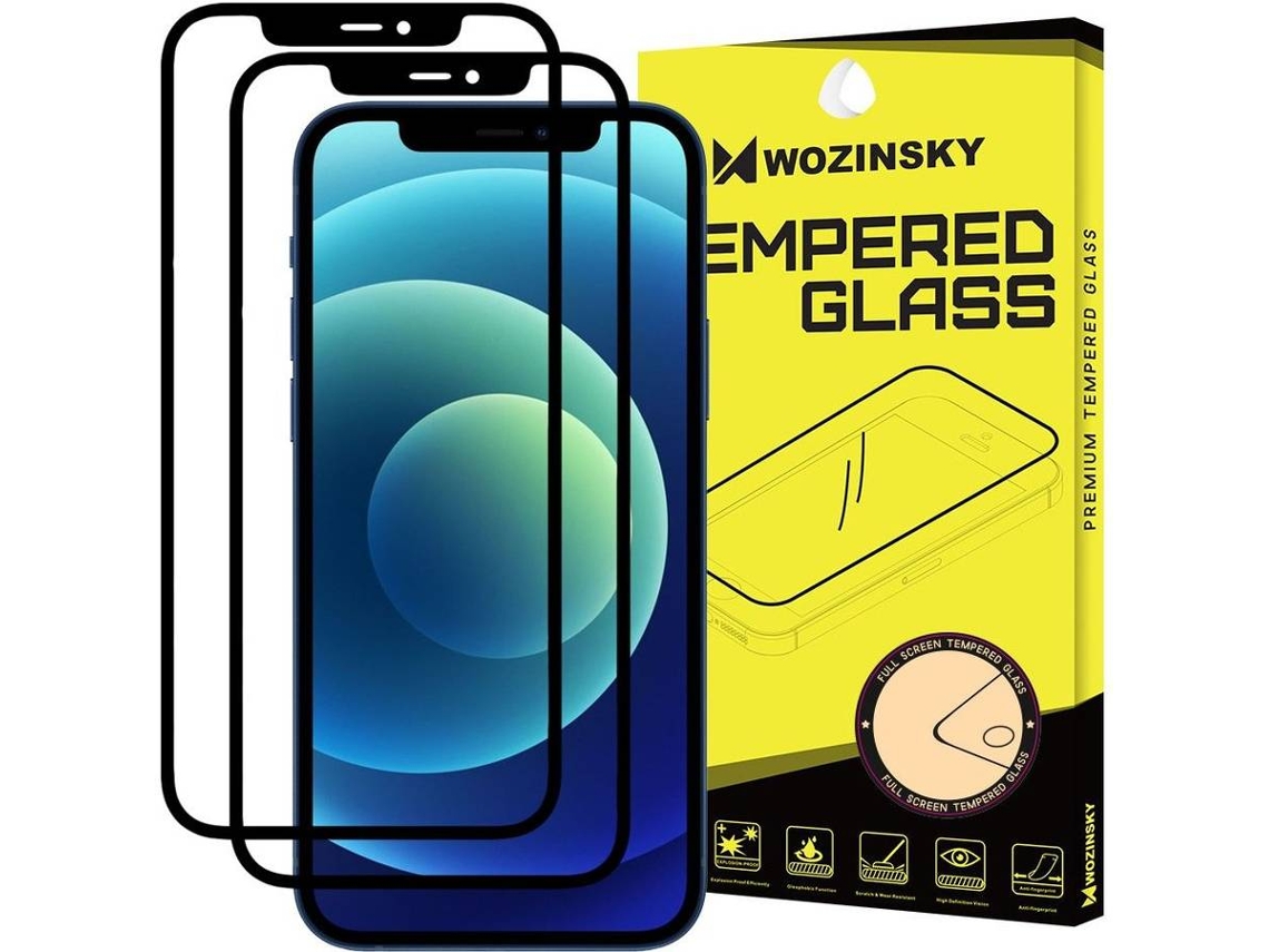 Protector Cristal Templado iPhone 12 Mini LMOBILE Full Glue Negro