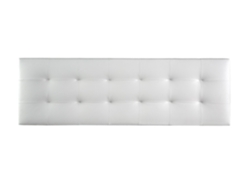 Cabecero Tapizado VERSALLES para Cama 140 ado Polipiel Blanco ( 145 x 50 x 7 cm)
