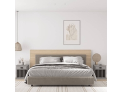 Mesitas de Noche 2 Pzs 43X36X50 Cm Gris Sonoma