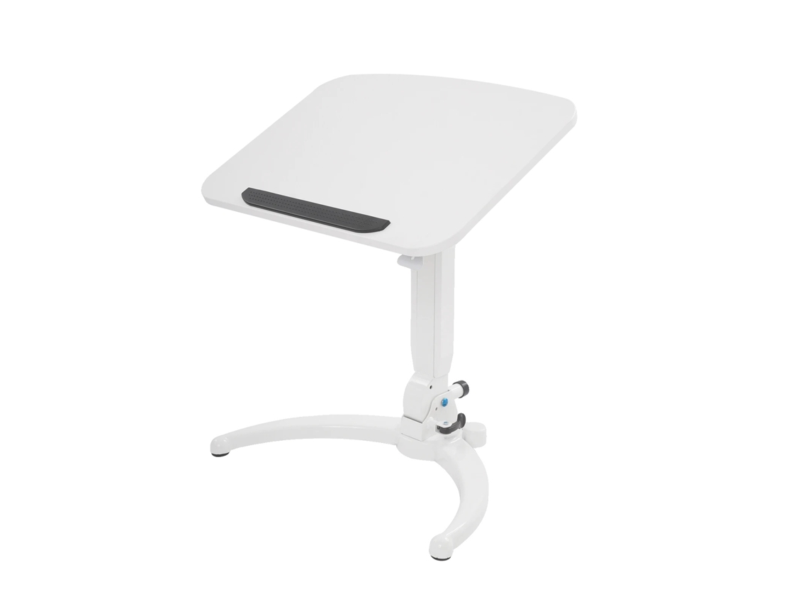 Escritorio de oficina móvil, altura ajustable, diseño compacto, blanco OEM