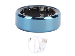 Anillo Inteligente Azul Para Monitor De Actividad Física, Resistente Al Agua Ip68, Podómetro De Acero Inoxidable, Batería Con Duración De 7 Días.