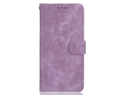 Capa Protetora De Couro Com Aba Articulada Para Proteção Contra Quedas.roxo - Oppo F31 Pro 5g