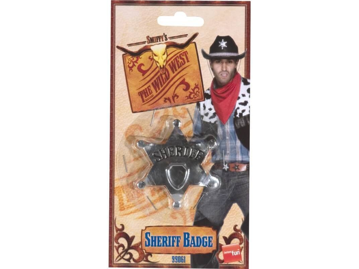 Placa DISFRAZZES Estrella De Sheriff Metal