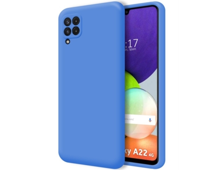Carcasa Samsung Galaxy A22 4G / M22 TUMUNDOSMARTPHONE Silicona Líquida Azul