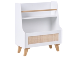 Estantería con 2 baldas Jackit 72 cm blanco Beliani