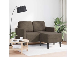 Maison Exclusive - Sofá De 2 Plazas Con Chaise Longue En Forma De L, Gris Oscuro, 125 Cm, Piel Sintética