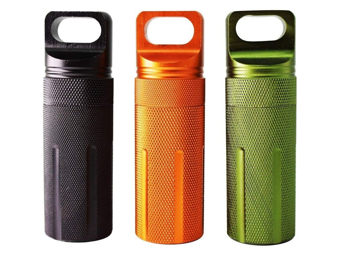 Kit De Accesorios Edc Hermético De Grado Militar Ppfish, Pastillero Con Llavero, 3 Unidades