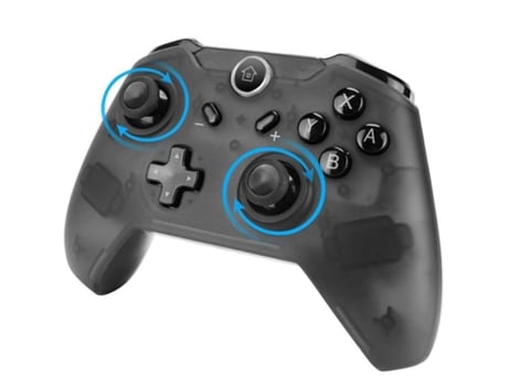 Controlador inalámbrico compatible con Switch Gyro Axis Dual Shock Gamepad Joypad negro YIZHOOD