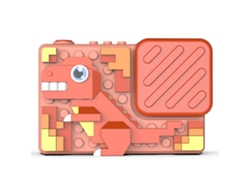 Cámara digital Chrui H8, pantalla IPS de 2,4 pulgadas, lente dual (Red Dinosaur)