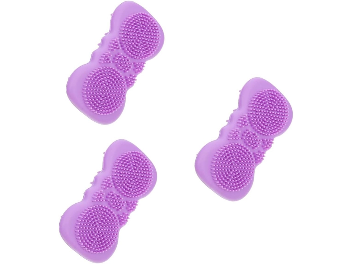 Juego de 3 almohadillas de silicona cómodas para el baño