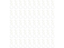Rodízios Silenciosos Para Cortinas, 100 Peças, Rodízios De Plástico 10x25 Mm Para Trilho De Cortina,