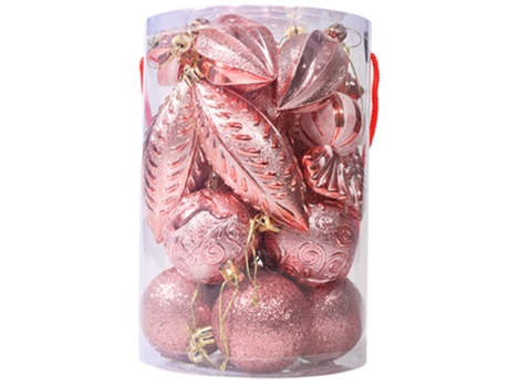 Bolas de adorno para árbol de Navidad, bola de Navidad decorada con purpurina, estilo 6