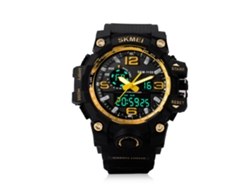 Reloj Deportivo Digital Skmei Con Retroiluminación, Resistente Al Agua Hasta 50 M Y Cronómetro - Dorado