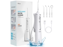 Irrigador Oral Elétrico Portátil Limpador de Dentes Potente Branco GERTIZ