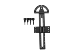 Herramienta De Medición De Amortiguadores Para Coches Rc De Aleación De Aluminio Ajustable - Negro