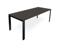 Mesa marco abierto. 170x80 cm. Gris grafito. OFILIKE